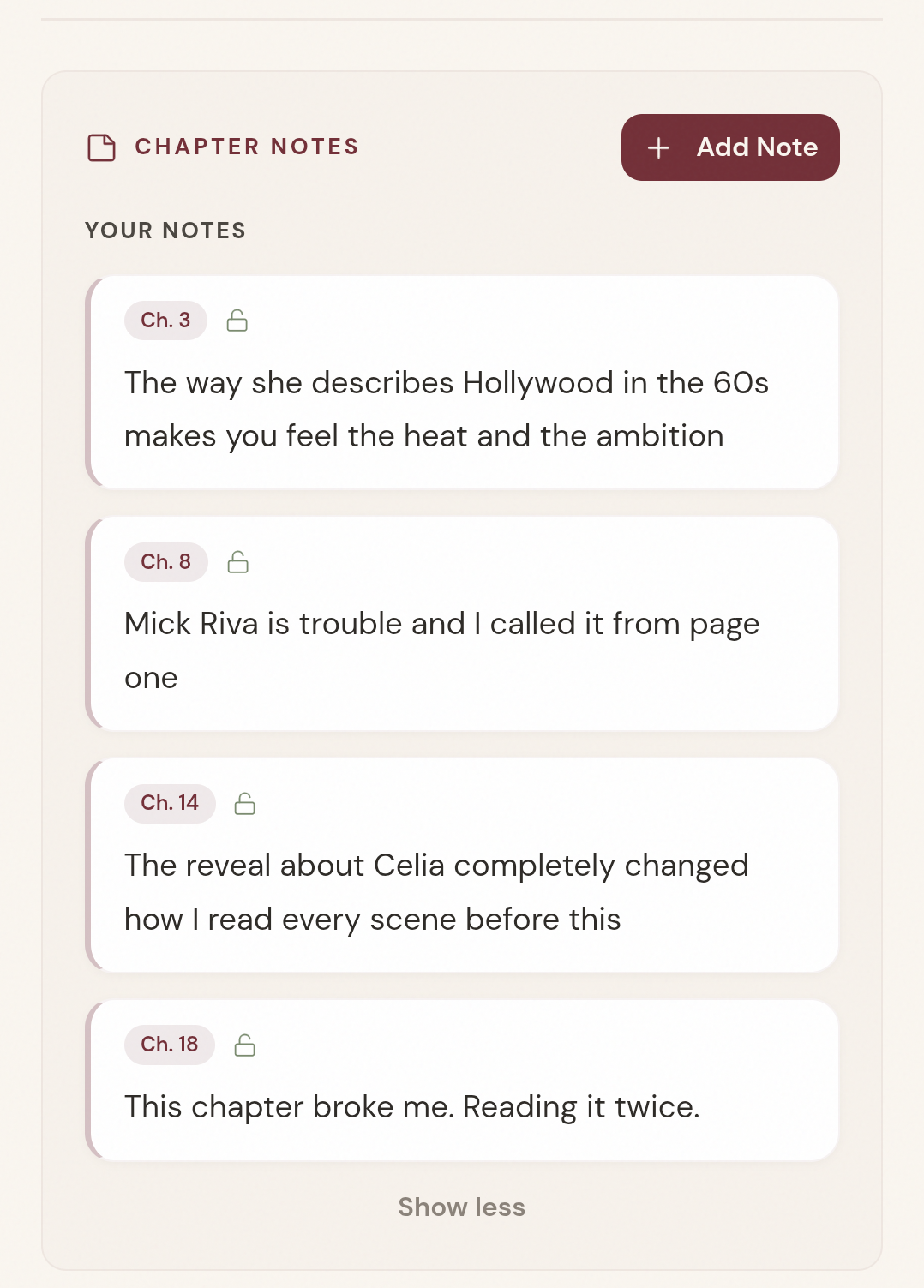 Chapter Notes